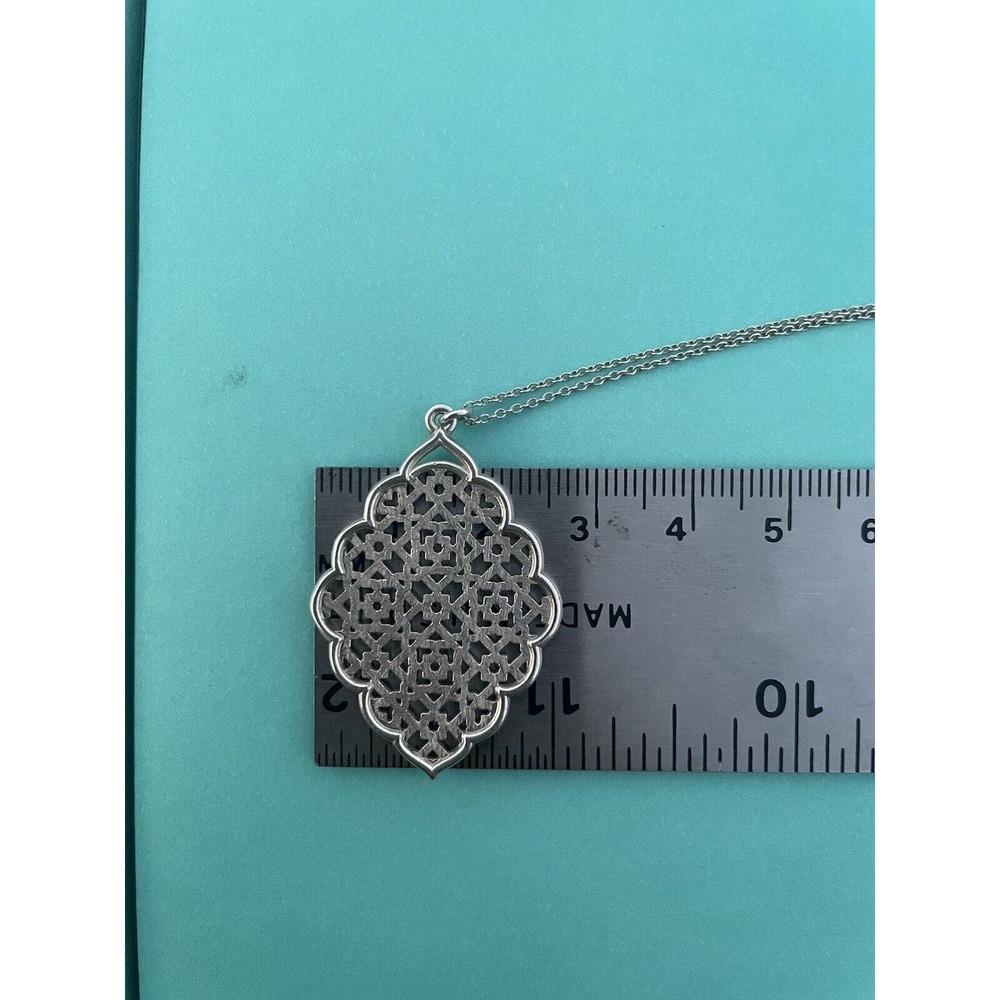 Tiffany & Co . 17" Silver 925 Paloma Picasso MARRAKESH Necklace Pendant - Large - Picture 12 of 14